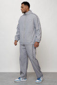 Купить Спортивный костюм мужской модный серого цвета 15020Sr, фото 2
