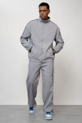 Купить Спортивный костюм мужской модный серого цвета 15020Sr, фото 9