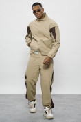 Купить Спортивный костюм мужской плащевой бежевого цвета 1508B, фото 12