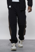 Купить Спортивный костюм мужской плащевой черного цвета 1508Ch, фото 15