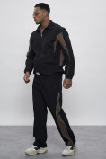 Купить Спортивный костюм мужской плащевой черного цвета 1508Ch, фото 17
