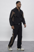 Купить Спортивный костюм мужской плащевой черного цвета 1508Ch, фото 18