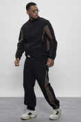 Купить Спортивный костюм мужской плащевой черного цвета 1508Ch, фото 28