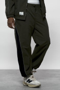 Купить Спортивный костюм мужской плащевой цвета хаки 1508Kh, фото 11
