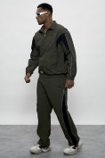Купить Спортивный костюм мужской плащевой цвета хаки 1508Kh, фото 20