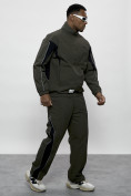Купить Спортивный костюм мужской плащевой цвета хаки 1508Kh, фото 3