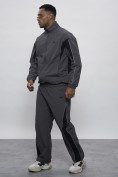 Купить Спортивный костюм мужской плащевой серого цвета 1508Sr, фото 11