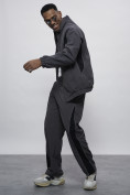 Купить Спортивный костюм мужской плащевой серого цвета 1508Sr, фото 18