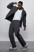 Купить Спортивный костюм мужской плащевой серого цвета 1508Sr, фото 19