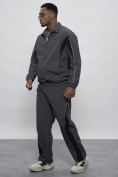 Купить Спортивный костюм мужской плащевой серого цвета 1508Sr, фото 2