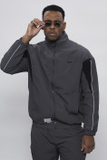 Купить Спортивный костюм мужской плащевой серого цвета 1508Sr, фото 23