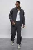 Купить Спортивный костюм мужской плащевой серого цвета 1508Sr, фото 24