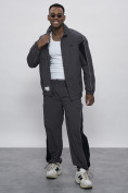Купить Спортивный костюм мужской плащевой серого цвета 1508Sr, фото 25