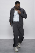 Купить Спортивный костюм мужской плащевой серого цвета 1508Sr, фото 26