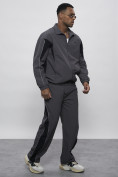 Купить Спортивный костюм мужской плащевой серого цвета 1508Sr, фото 3