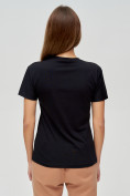Купить Женские футболки с принтом черного цвета 1601Ch, фото 5