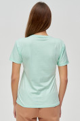 Купить Женские футболки с принтом салатового цвета 1601Sl, фото 5