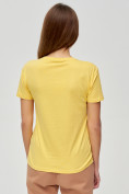 Купить Женские футболки с принтом желтого цвета 1614J, фото 4