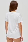 Купить Женские футболки с принтом белого цвета 1645Bl, фото 5