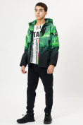 Купить Куртка демисезонная для мальчика зеленого цвета 168Z, фото 11