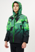 Купить Куртка демисезонная для мальчика зеленого цвета 168Z, фото 5