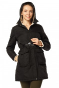 Купить Куртка парка демисезонная женская черного цвета 17099Ch, фото 5