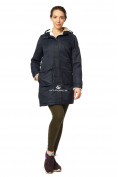 Купить Куртка парка демисезонная женская ПИСК сезона темно-синего цвета 17099TS
