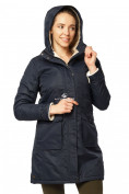 Купить Куртка парка демисезонная женская ПИСК сезона темно-синего цвета 17099TS, фото 2