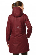 Купить Куртка парка демисезонная женская ПИСК сезона бордового цвета 17099Bo, фото 5