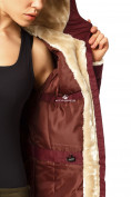 Купить Куртка парка демисезонная женская ПИСК сезона бордового цвета 17099Bo, фото 8