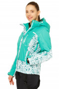 Купить Куртка горнолыжная женская зеленого цвета 17122Z, фото 2