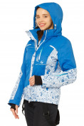 Купить Куртка горнолыжная женская синего цвета 17122S, фото 4