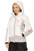 Купить Куртка горнолыжная женская белого цвета 17122Bl, фото 4