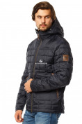 Купить Куртка мужская стеганная темно-синего цвета 1741TS, фото 2