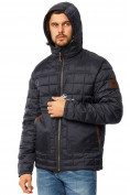 Купить Куртка мужская стеганная темно-синего цвета 1741TS, фото 5