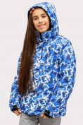 Купить Куртка горнолыжная подростковая для девочки синего цвета 1773S