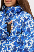 Купить Куртка горнолыжная подростковая для девочки синего цвета 1773S, фото 6
