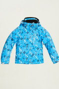 Купить Куртка горнолыжная подростковая для девочки синего цвета 1774S