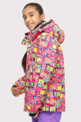 Купить Куртка горнолыжная подростковая для девочки розового цвета 1774-1R, фото 2