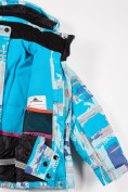 Купить Куртка горнолыжная подростковая для девочки голубого цвета 1774Gl, фото 4