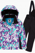 Купить Костюм горнолыжный для девочки фиолетового цвета 01774F