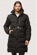 Купить Куртка зимняя удлиненная мужская черного цвета 1780Ch, фото 2