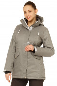 Купить Куртка горнолыжная женская большого размера серого цвета 1783Sr, фото 2