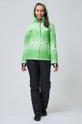 Купить Куртка горнолыжная женская зеленого цвета 1786Z, фото 3