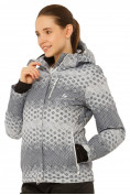 Купить Куртка горнолыжная женская большого размера серого цвета 17881Sr, фото 2
