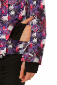 Купить Куртка горнолыжная женская фиолетового цвета 1787F, фото 6
