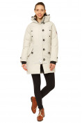 Купить Куртка парка зимняя женская бежевого цвета 1802B