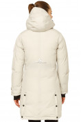 Купить Куртка парка зимняя женская бежевого цвета 1802B, фото 4