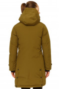 Купить Куртка парка зимняя женская цвета хаки 1802Kh, фото 4