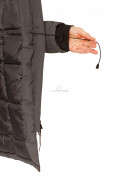Купить Куртка парка зимняя женская темно-серого цвета 1802TC, фото 8